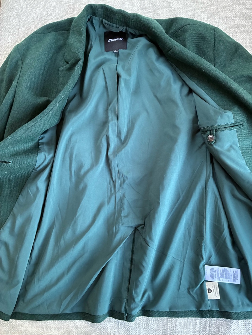 Madewell Jacket  Women’s Medium Brushed Oversized Dorset Blazer - Picture 9 of 14